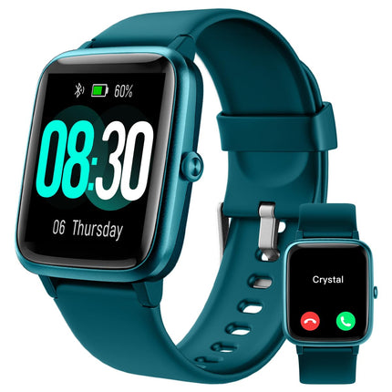 GRV Smartwatch for women men with phone function, fitness watch with heart rate monitor SpO2 sleep monitor pedometer IP68 waterproof, multi-sport modes smart watch fitness tracker for iOS Android mobile phone