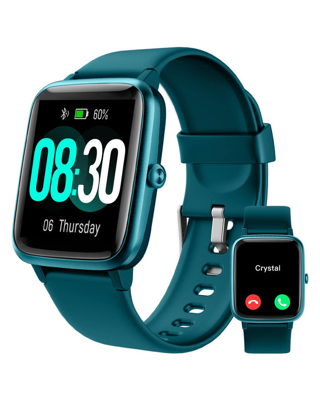 GRV Smartwatch for women men with phone function, fitness watch with heart rate monitor SpO2 sleep monitor pedometer IP68 waterproof, multi-sport modes smart watch fitness tracker for iOS Android mobile phone
