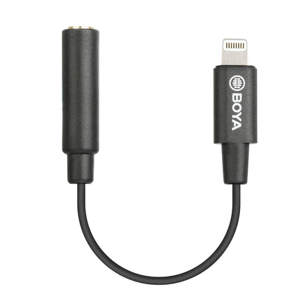 BOYA Lightning - 3,5 mm kõrvaklapipesa adapter, MFi TRRS emane - Lightning audiopesa adapter, ühildub iPhone 13/12 Mini/12 Pro/11/11 Pro/11 Pro Max/SE/X XR XS 8 7-ga