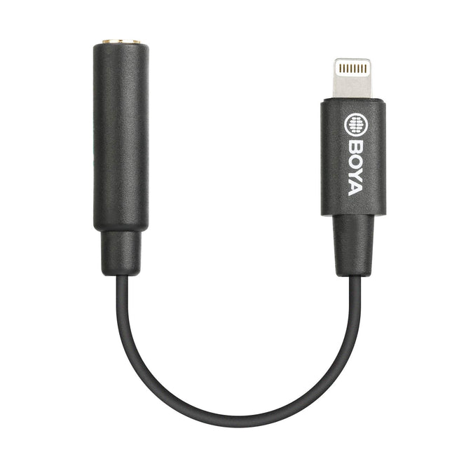 BOYA Lightning - 3,5 mm kõrvaklapipesa adapter, MFi TRRS emane - Lightning audiopesa adapter, ühildub iPhone 13/12 Mini/12 Pro/11/11 Pro/11 Pro Max/SE/X XR XS 8 7-ga