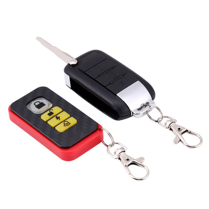 Qiilu remote start motorcycle, 12V motorcycle alarm system with 2 radio remote controls for scooter moped quad