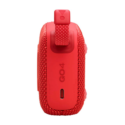 JBL Go 4 - Red – Portable Bluetooth speaker with JBL Pro Sound, deep bass, and Playtime Boost function – Waterproof and dustproof – 7 h battery life