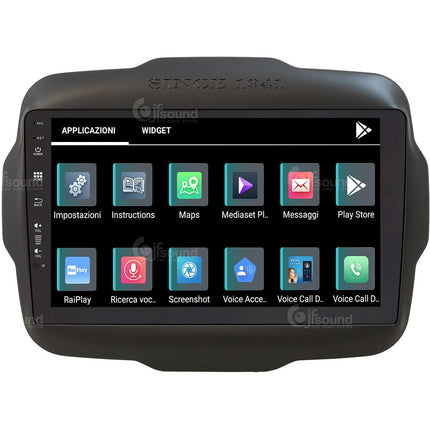 Isikupärastatud autoraadio Jeep Renegade'ile Android GPS Bluetooth WiFi USB DAB+ Puuteekraan 9" 8-tuumaline Carplay AndroidAuto