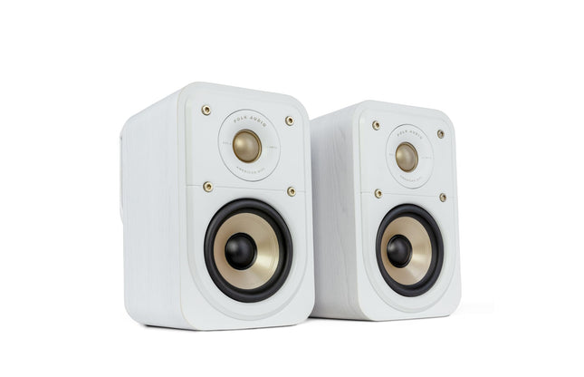 Polk Audio Signature Elite ES10 High-Resolution Surround Speakers for Home Theater, Stereo Speakers, Satellite Speakers, HiFi, Hi-Res Certified, Compatible with Dolby Atmos and DTS:X (Pair)