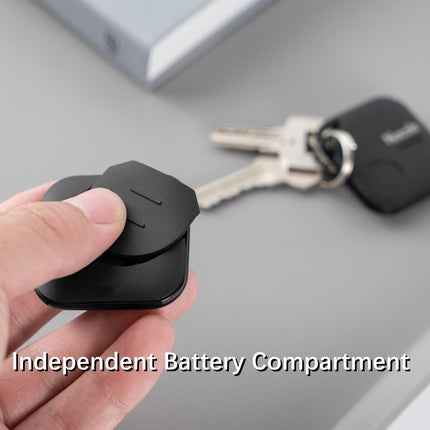 Nutale Air Pro Key Finder Tag Black - Only IOS - 1PCS Find Keys with Bluetooth Bluetooth Item Finder Tracker Locator Works with iPhone or iPad - With Separate Battery Compartment