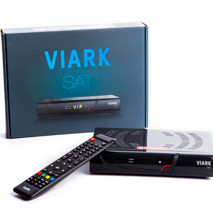 Viark Sat - Digital satellite receiver Full HD DVB-S2 Multistream H.265, with LAN, USB WiFi antenna and CA card reader