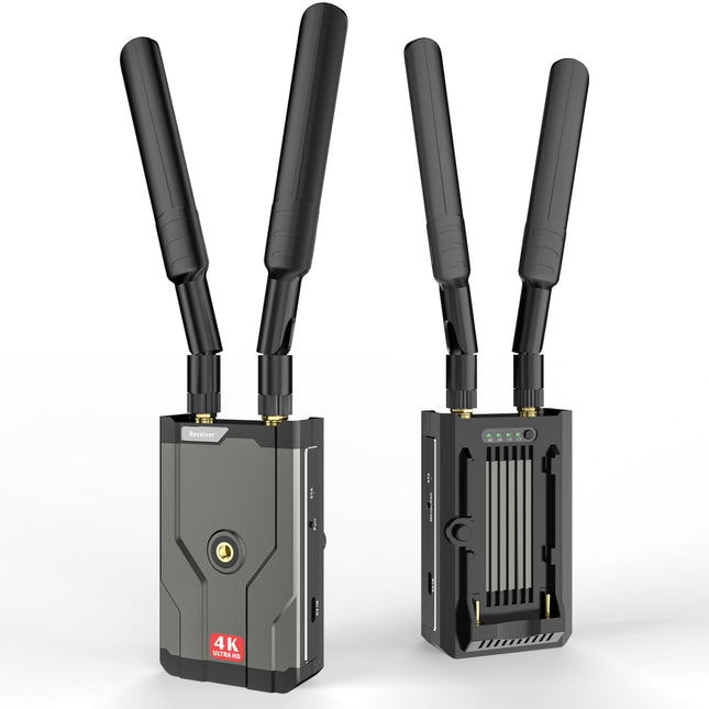 Wireless HDMI 4K, Wireless HDMI Transmitter and Receiver, 150 m (492 ft) HDMI Extender Kit, 5GHz 4K@30Hz for streaming from DSLR, laptop, Netflix, YouTube, PS4 to TV/Projector