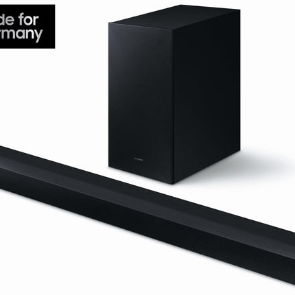 Samsung HW-C440G 2.1-Channel C-Soundbar with Subwoofer, 3 Integrated Speakers, Night Mode (SSE), Game Mode, 300 W, DTS Virtual:X, Includes One Remote Control [2023]