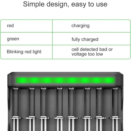 Universal Battery Charger, BONAI Battery Charger LED USB Intelligent Battery Charger Fast Smart Battery Charger for AA AAA CD NI-MH/NI-CD Rechargeable Batteries