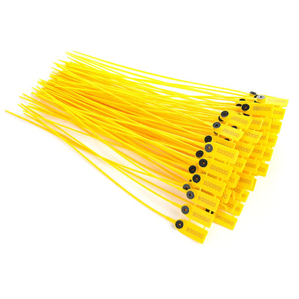 KIMISS 100 * Plasttihend 100 tk kollane pakend veoautole plastist turvatihend 40 cm silt kaabliside numbriga