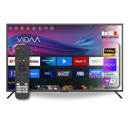 BSL-40T2SV VIDAA nutiteler, 101,6 cm (40 tolli), WiFi, RJ45, Full HD eraldusvõime 1920 x 1080p, USB, DVBT2/S2 ja Ci, ühildub YouTube'i, Netflixi, Disney+, Dazni ja Prime'iga | HDMI