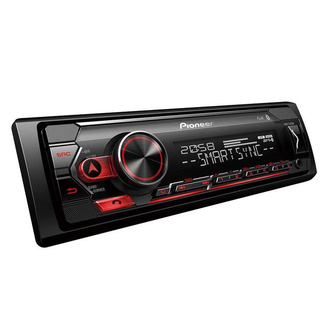 Pioneer MVH-S420BT, 1-DIN autoraadio RDS-iga, poolsügavusega, saksakeelne menüünavigatsioon, Bluetooth, USB, AUX-sisend, iPod/iPhone'i otsejuhtimine, käed-vabad süsteem, Smart Sync