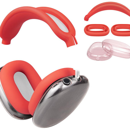SOULWIT silikoonist kõrvapadjad, kaitsekatted + TPU kaitseümbris + peavõru kate Apple AirPods Max kõrvaklappidele, Apple AirPods Max tarvikud