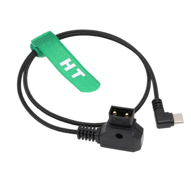 HangTon D-Tap USB Type-C toitekaabel Tilta Nucleus Nano II DJI Focus Pro Motor SDR Gear V-Mount aku jaoks, täisnurk 90 kraadi USB-C