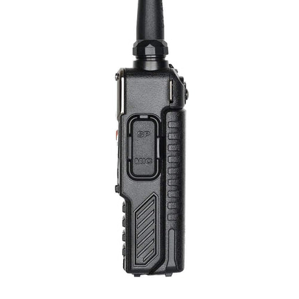 BAOFENG BF UV-5RE täiustatud versioon 5-vatine kahe sagedusalaga kahesuunaline raadiosaatja (144MHz-146MHz VHF ja 430MHz-440MHz UHF) sisaldab täiskomplekti, must (must)