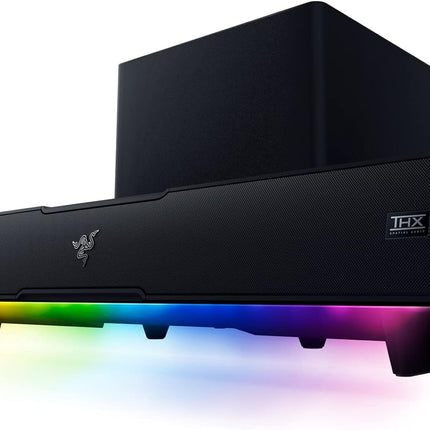 Razer Leviathan V2 - PC Gaming Soundbar (Dolby 5.1 Surround Soundiga, võimsa bassikõlariga sügava bassi jaoks, ideaalne mängimiseks, filmide ja muusika kuulamiseks) Must