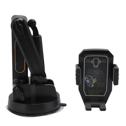 Truck Phone Mount, Car Phone Mount, Dashboard Windshield Phone Mount, 16.9 Inch Long Arm, Super Suction Cup, Robust Phone Holder, Shockproof, Black