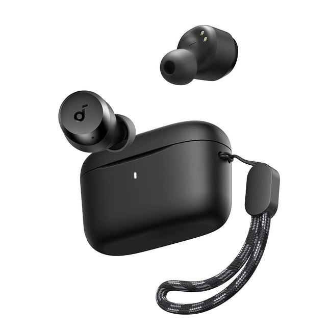 Soundcore by Anker A20i True Wireless kõrvaklapid, juhtmevabad Bluetooth kõrvaklapid, Bluetooth 5.3, 28-tunnine mänguaeg, veekindlad, 2 mikrofoni tehisintellektiga, kõrvaklappe saab kasutada eraldi (must) (uuendatud)