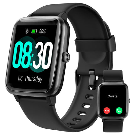 GRV Smartwatch for women men with phone function, fitness watch with heart rate monitor SpO2 sleep monitor pedometer IP68 waterproof, multi-sport modes smart watch fitness tracker for iOS Android mobile phone