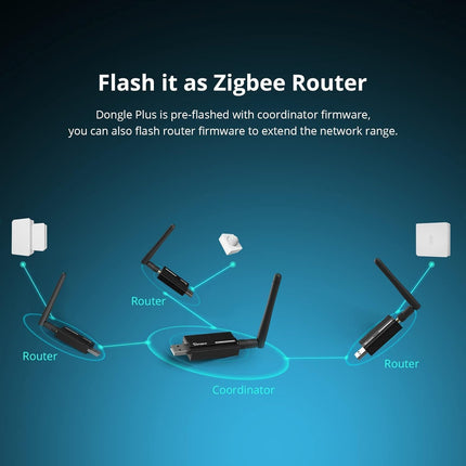 SONOFF Zigbee lüüs, ZBDongle-E 3.0 USB Dongle Plus, EFR32MG21 + CH9102F/CP2102N Zigbee USB-mälupulk EFR32MG21, ZHA koordinaator koduassistendi või Zigbee2MQTT, avatud HAB jne jaoks.