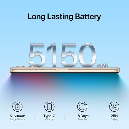 UMIDIGI C1 Plus mobiiltelefon ilma lepinguta, odav 2023, 13MP topeltkaamera 5150mAh, 3GB+32GB/1TB laiendatav Android 13 Octa Core 6.52" HD+ nutitelefon ilma lepinguta, Face ID/GPS, SIM-kaardi lukustuseta mobiiltelefonid