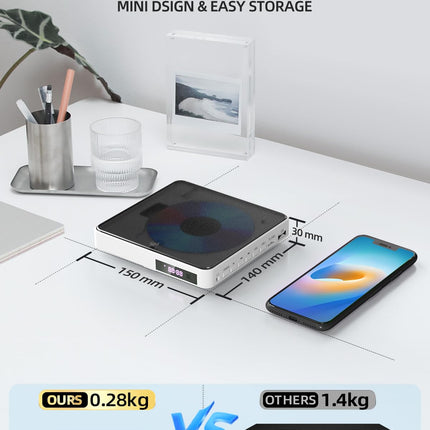 DVD-mängija Arafuna, DVD-mängija teleritele, millel on kõik regioonide vabad süsteemid, DVD/CD-mängija HDMI 1080P AV-väljundi, USB-sisendi, kaugjuhtimispuldi ja AV-kaabliga, integreeritud PAL/NTSC valge