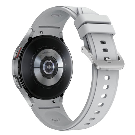 Samsung Galaxy Watch4 Classic, Round Bluetooth Smartwatch, Wear OS, Rotating Bezel, Fitness Watch, Fitness Tracker, 46 mm, Silver (German Version)