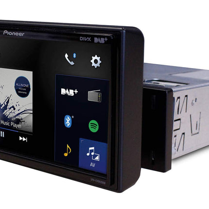 Pioneer SPH-EVO62DAB media center - 6.8-inch touchscreen, 1.5A quick-charging USB, Apple CarPlay, Android Auto, DAB/DAB+ digital radio, Bluetooth, 13-band equalizer