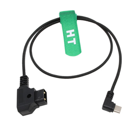 HangTon D-Tap USB Type-C toitekaabel Tilta Nucleus Nano II DJI Focus Pro Motor SDR Gear V-Mount aku jaoks, täisnurk 90 kraadi USB-C