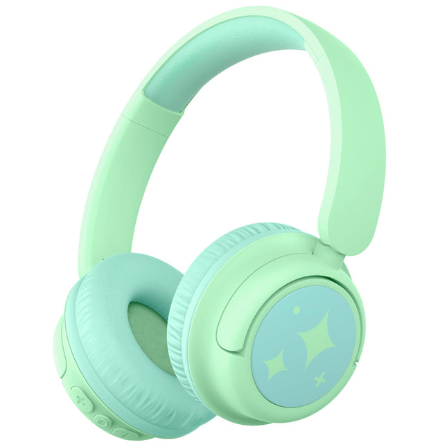 iClever Bluetooth kõrvaklapid lastele, 60-tunnine aku tööiga, helitugevuse piirang 74/85 dBA, stereoheli, Type-C, Bluetooth 5.4, juhtmevabad laste kõrvaklapid mikrofoniga tahvelarvuti/reisimiseks