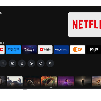 JVC 65-tolline TiVo-toega nutiteler (4K UHD, HDR Dolby Vision, Dolby Atmos, kolmekordne tuuner, 6 kuud HD+ garantiid kaasas) LT-65VU3455