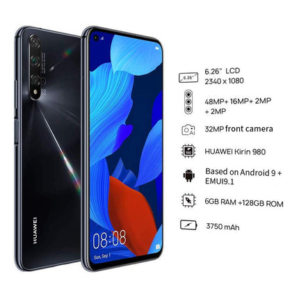 Huawei Nova 5T 128GB/6GB RAM Dual-SIM without contract black