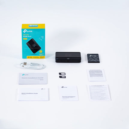 TP-Link M7350 - 4G (CAT4) Portable WiFi Router, MiFi, Color Screen, 150 Mbps, 2000 mAh Battery (8 h), Connects 10 Devices Simultaneously, Easy Configuration, Black