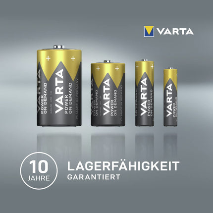 VARTA AAA patareid, 50 tk, Power on Demand, leelispatareid, 1,5 V, hoiupakett, nutikas, paindlik, võimas, ideaalne arvutitarvikute ja nutika kodu seadmete jaoks, valmistatud Saksamaal