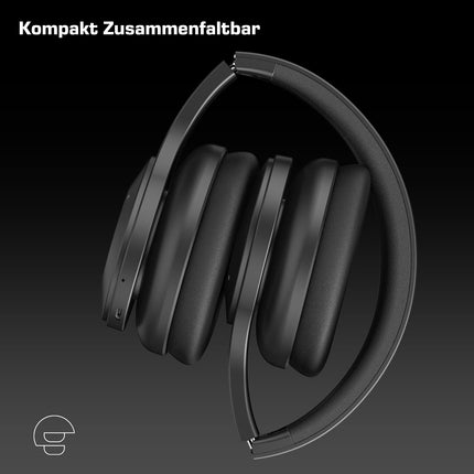 DOCKIN D Pure NC juhtmevabad Bluetooth-kõrvaklapid, aktiivse mürasummutusega ANC-kõrvaklapid, 42 tundi aku tööiga, aptX HD, Bluetooth 5.1 kõrvaklapid, madal latentsusaeg, kokkupandav Bluetooth-peakomplekt, AUX