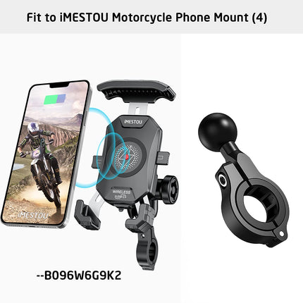 iMESTOU 2 x alumiiniumist kuulkinnitused lenkstangi kinnitustele, ühildub Ram/iMESTOU telefonikinnitustega, millel on 2,5 cm kuulkinnitused