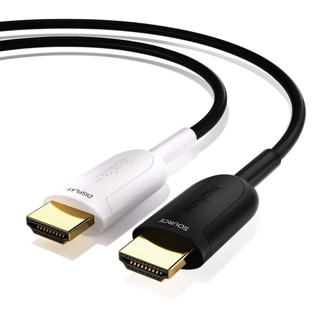 Huaham 8K fiiberoptiline HDMI-kaabel 7,5 m, 48 Gbps ülikiire HDMI 2.1 kaabel 8K@60Hz 4K@120Hz, toetab eARC RTX 3090 HDCP 2.2 ja 2.3 Dolbyt, ühildub PS5, Xbox Series X, Roku/Fire/LG CX TV/Blu-ray seadmetega