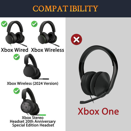 SOULWIT jahutusgeeliga vahetuskõrvapadjad Microsoft Xbox Wireless/Wired, Xbox Wireless (2024. aasta versioon), Xbox Stereo 20. aastapäeva eriväljaande kõrvaklappide kõrvapadjad