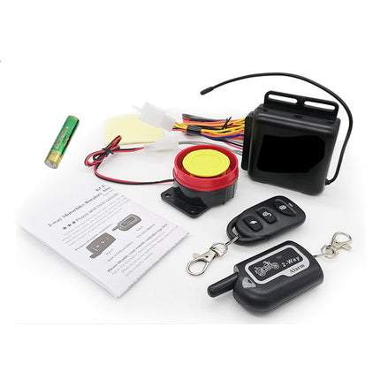 Meichoon Two-Way Motorcycle Anti-Theft Alarm System with Remote Control and Vibration Alarm, Electric Bicycle Security Device, Scooter, Moto Theft Protection