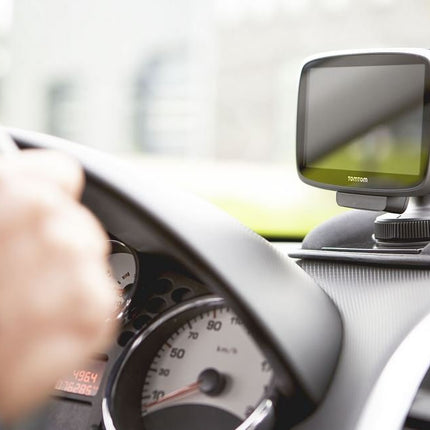 TomTom Dual USB Car Fast Charger, 2.4A per port &amp; Dashboard Mount for GO, Start, Via, Basic, Essential, Premium models