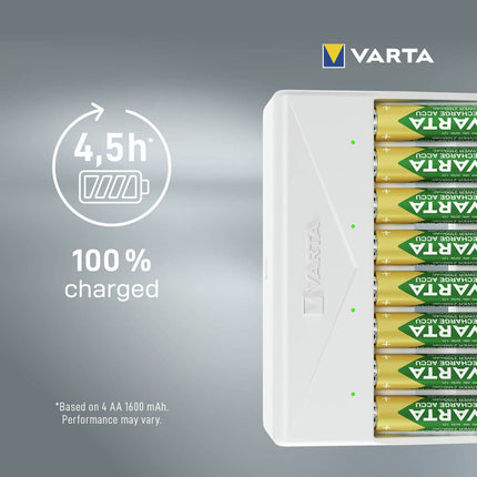 Varta universaalne laadija ümmargune akulaadija NiMH Micro (AAA), Mignon (AA) akudele