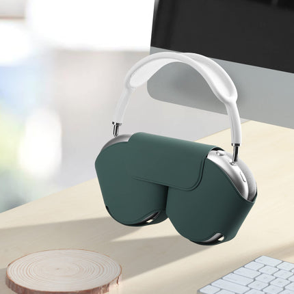 kwmobile Case Compatible with Apple Airpods Max - Soft Headphone Bag - Polyester Pouch - Cover in Green