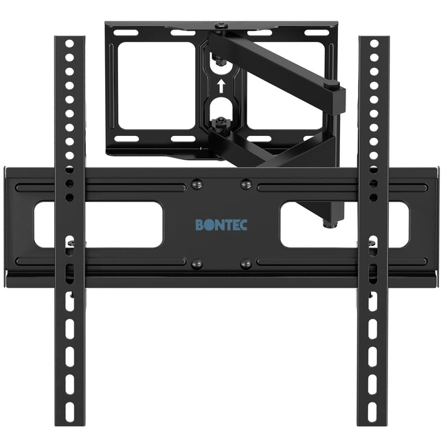 BONTEC teleri seinakinnitus 26–55-tollistele lame- ja kumeratele teleritele, pööratav ja kallutatav, pikendatav teleriklamber, max VESA 400x400 mm, kuni 40 kg, ideaalne nurka paigaldamiseks