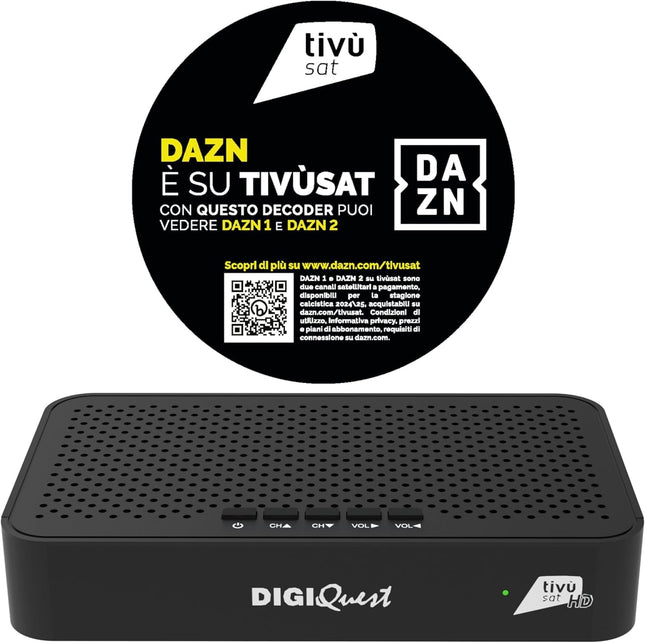 Digiquest dekooder Tivùsat Classic Q10, Nero