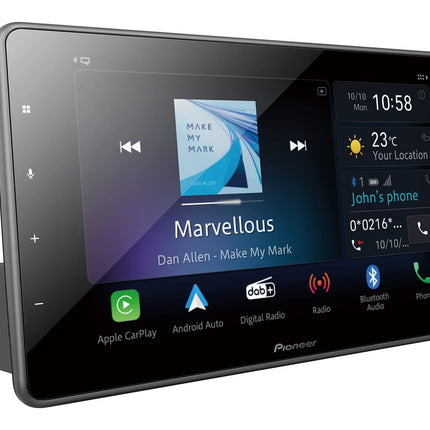 Pioneer SPH-EVO950DAB-CUNI2 – 2DIN universaalne meediavastuvõtja, mahtuvuslik 9-tolline puutetundlik paneel, WiFi, Apple CarPlay, Android Auto ja DAB+ tugi