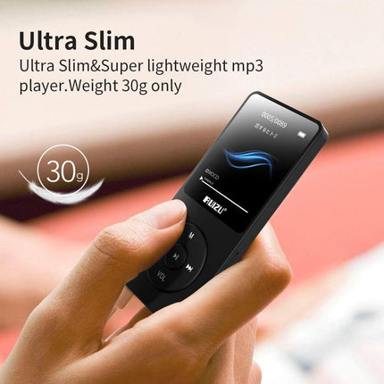 MP3-mängija Bluetooth 5.0-ga, RUIZU 8 GB muusikapleier lastele, digitaalne audiopleier, FM-raadio, hääle salvestamine, video taasesitus, e-raamat, 80 tundi taasesitust