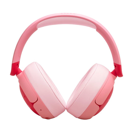 JBL Junior 470 NC, juhtmevabad kõrvapealsed Bluetooth-kõrvaklapid aktiivse mürasummutusega lastele, mikrofon, 50 tundi mänguaega, JBL Safe Sound, madal helitugevus, lihtne kasutada ja kleebistega, roosa