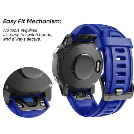 NotoCity kellarihm Fenix ​​​​6s/Fenix ​​​​6s Pro/Fenix ​​​​5s/Fenix ​​​​7s jaoks, 20 mm lai silikoonrihm kiirkinnitusega kellarihm, mitu värvi
