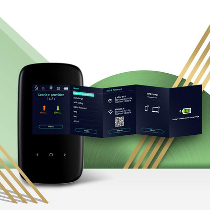 Zyxeli 4G LTE-A mobiilne WiFi leviala, allalaadimiskiirus kuni 300 Mbps, kahe sagedusribaga WiFi kuni 32 seadmele, terve päeva kestev aku [LTE2566-M634]