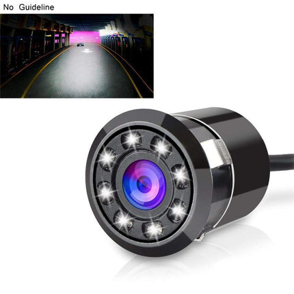 Auto tahavaatekaamera 18,5 mm veekindel tahavaatekaamera 8 LED-iga, öise nägemisega, 170° lainurkkaamera, universaalne kaamera, autokaamera autodele, maasturitele, matkaautodele, veoautodele, kaubikutele, matkaautodele, pikapidele ja haagistele, must